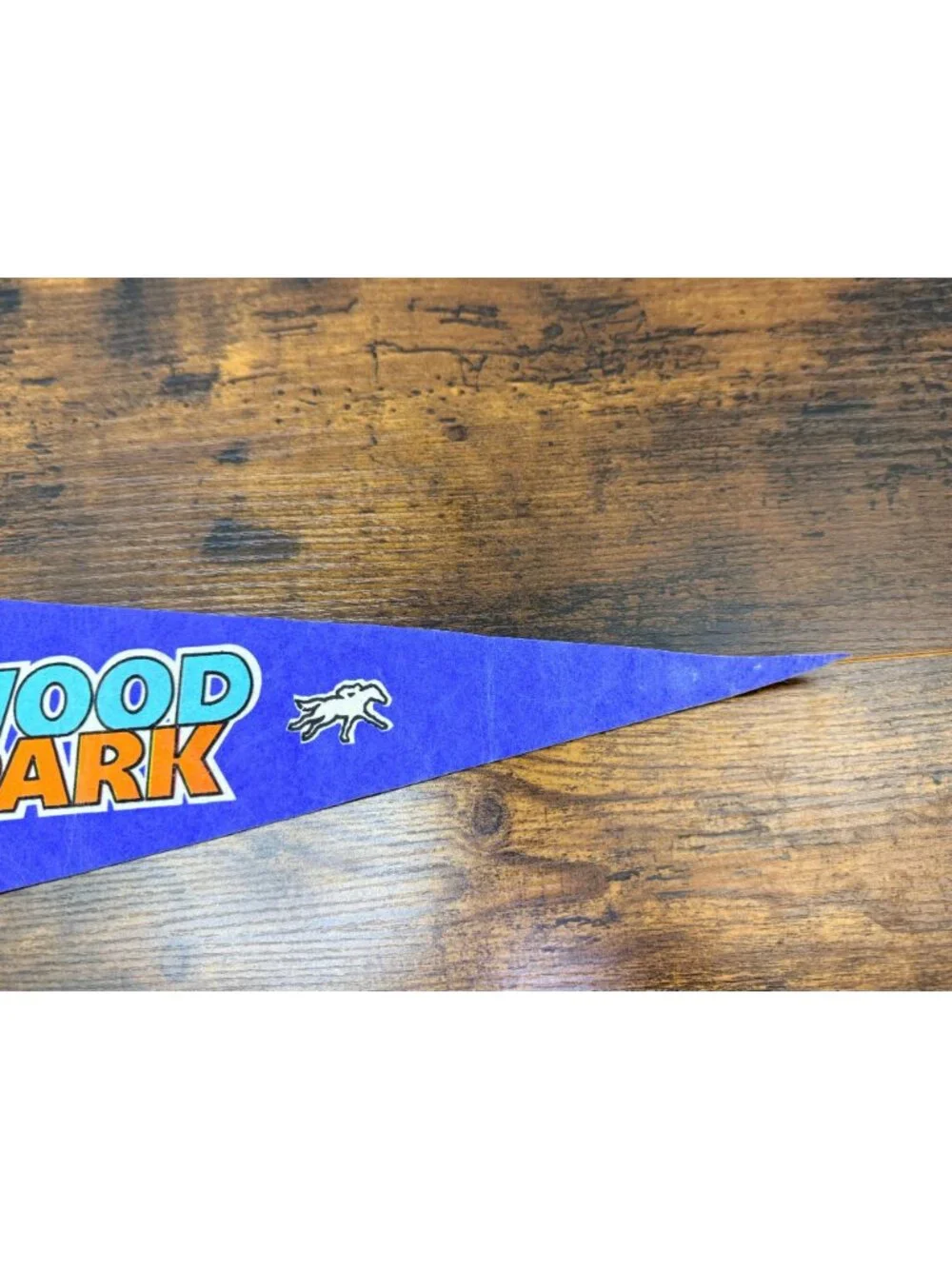 Vintage Hollywood Park Felt Pennant With Rainbow Horse Racing Design
